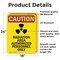 Signmission Radiation & Laser Sign, 24 in H x 18 in W, Vinyl Decal, Rectangle OS-2PACK-CR-D-1824-V-10250 - alternate 5